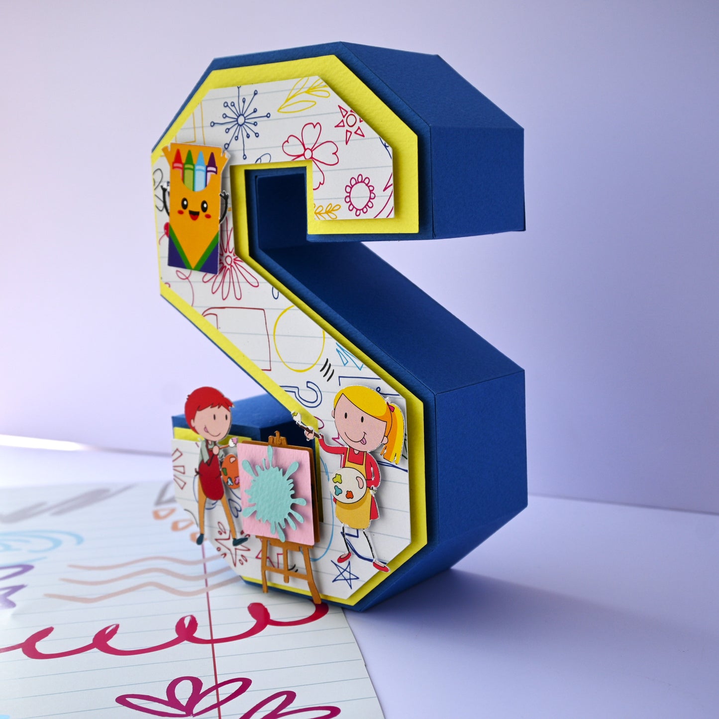 Art Party 3D Letter - Personalized Party Decoration
