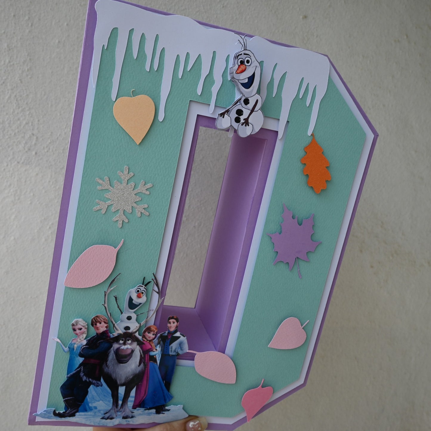 Frozen 3D Letter - Personalized Ice Princess Party Decoration