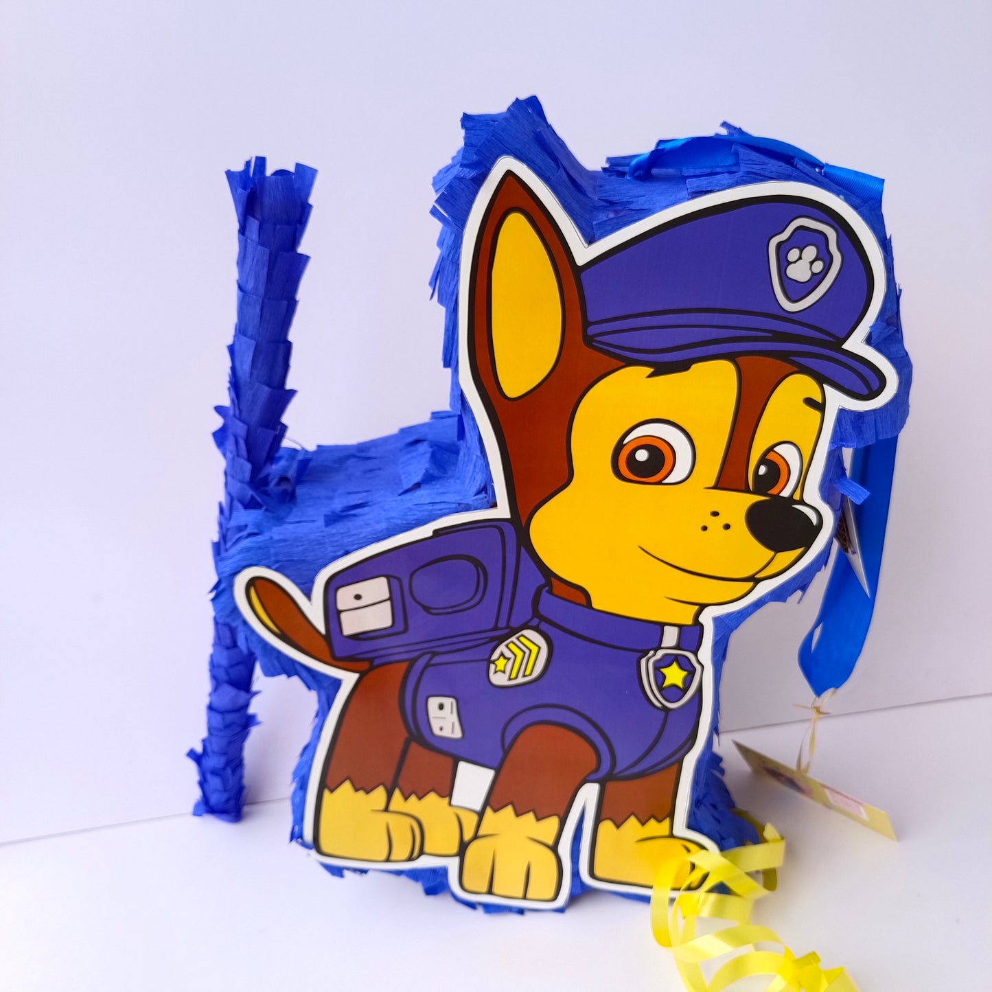 Paw Patrol Pull-String Piñata - Semi-Handcrafted Party Decoration