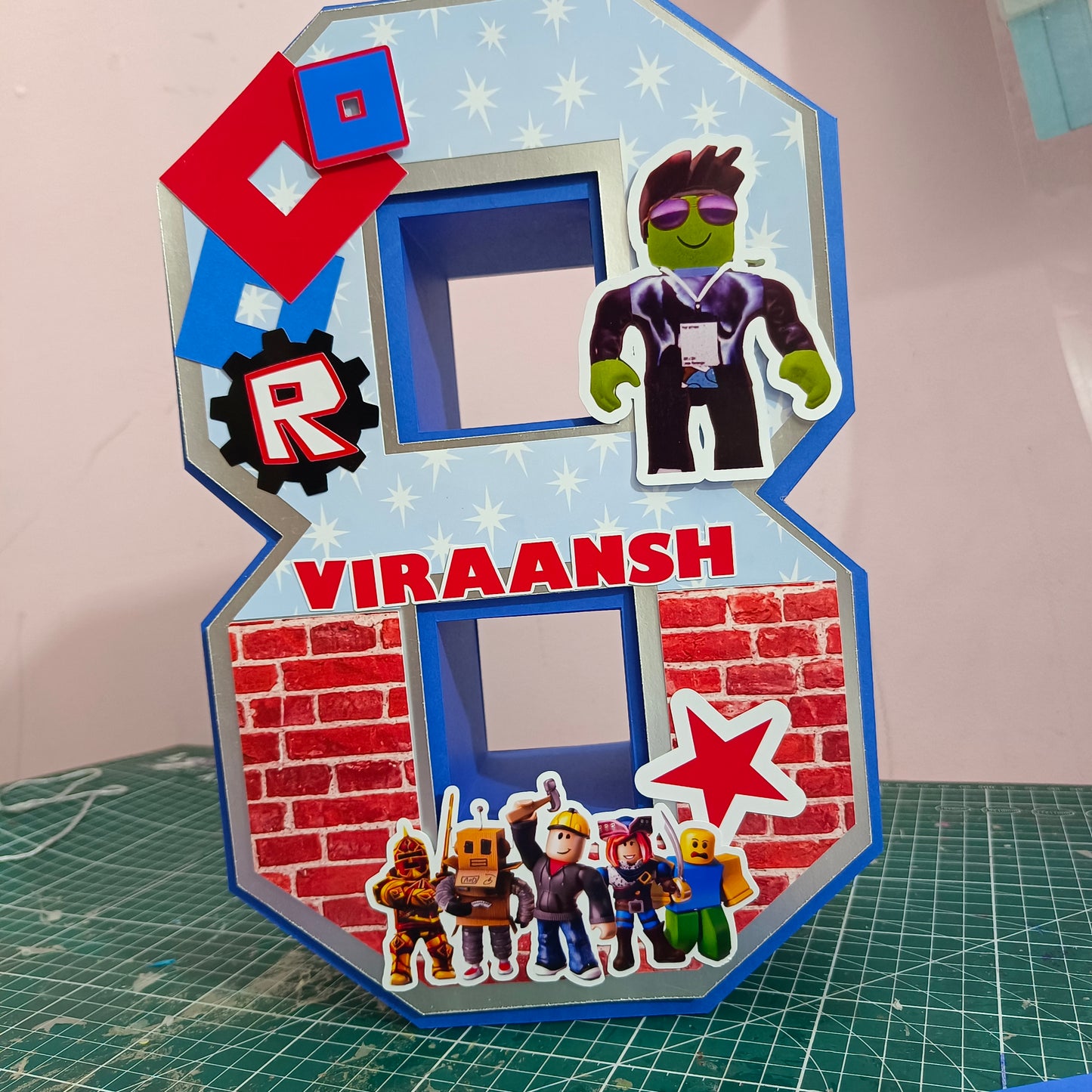 Roblox 3D Letter Birthday Decoration - Customizable with Name or Age