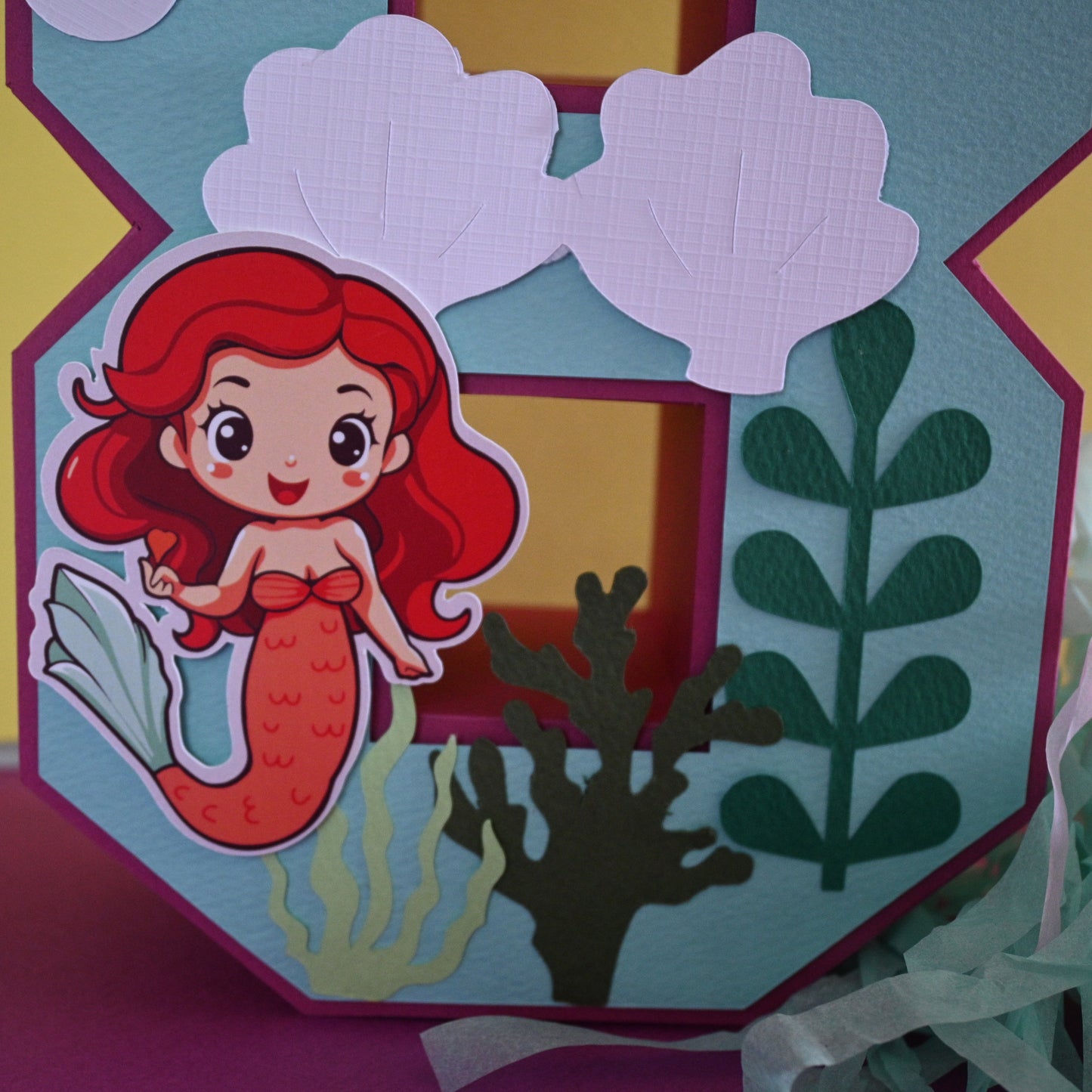 Mermaid Party Pack - 3D Letter, Cake Topper & Banner