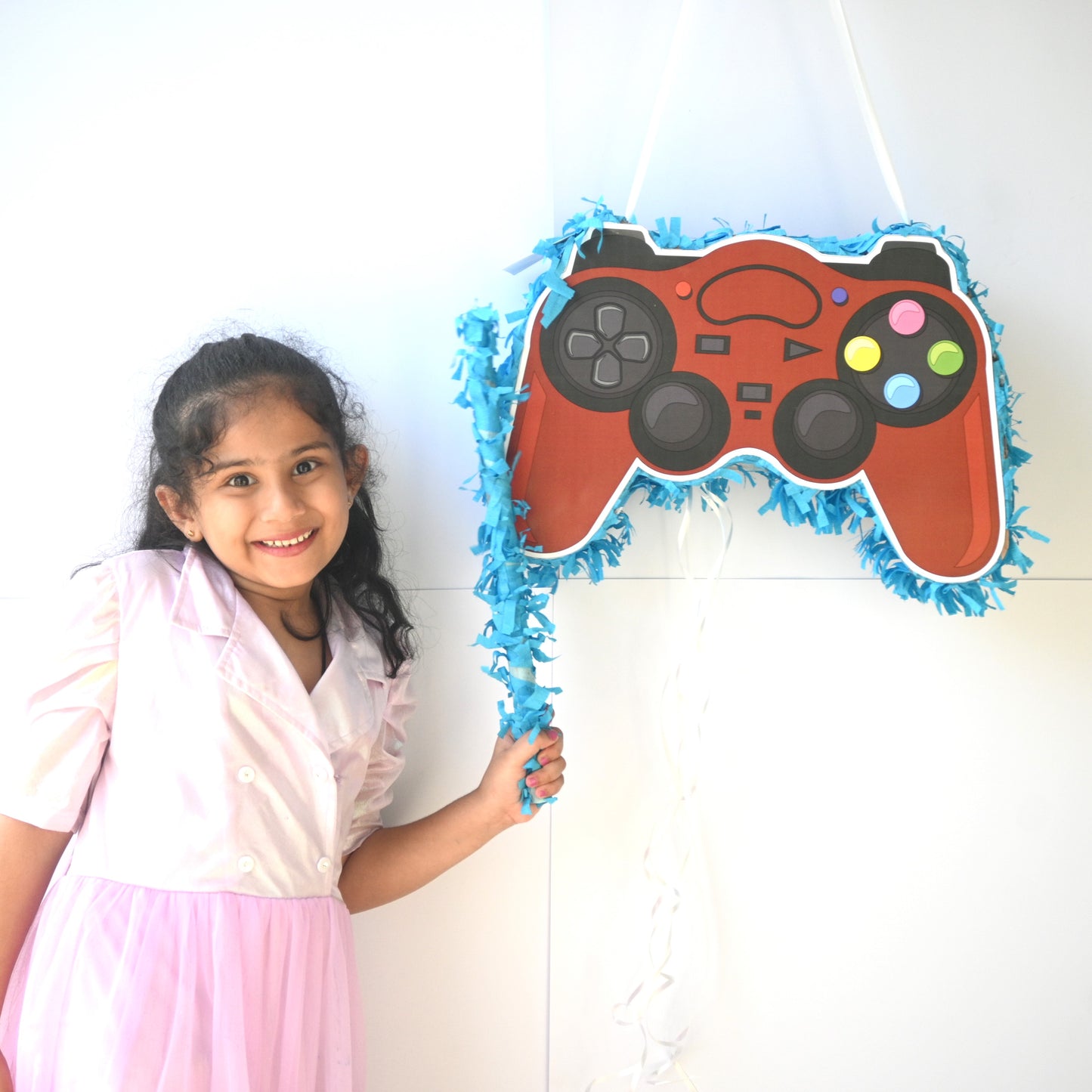 Video Game Pull-String Piñata - Semi-Handcrafted Party Decoration