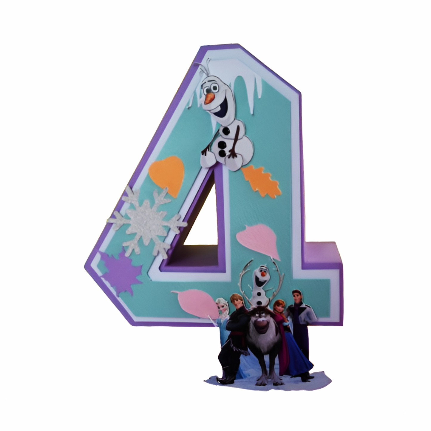 Frozen 3D Letter - Personalized Ice Princess Party Decoration