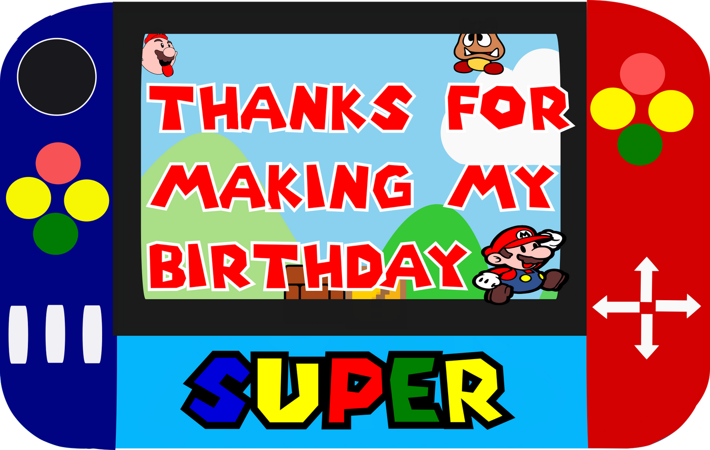 Mario Theme Stickers