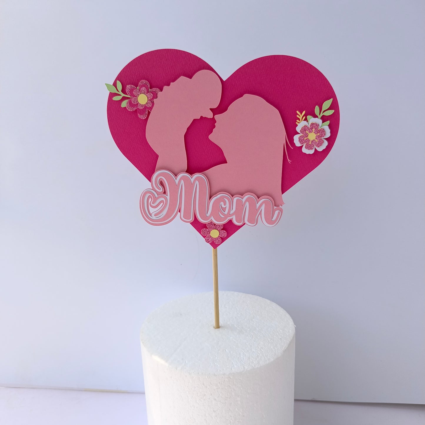 Mom Cake Topper - Birthday Celebration Decoration