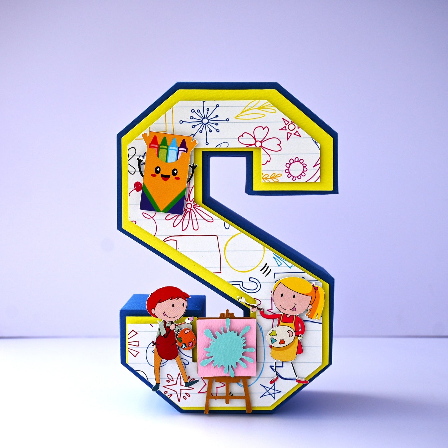 Art Party 3D Letter - Personalized Party Decoration