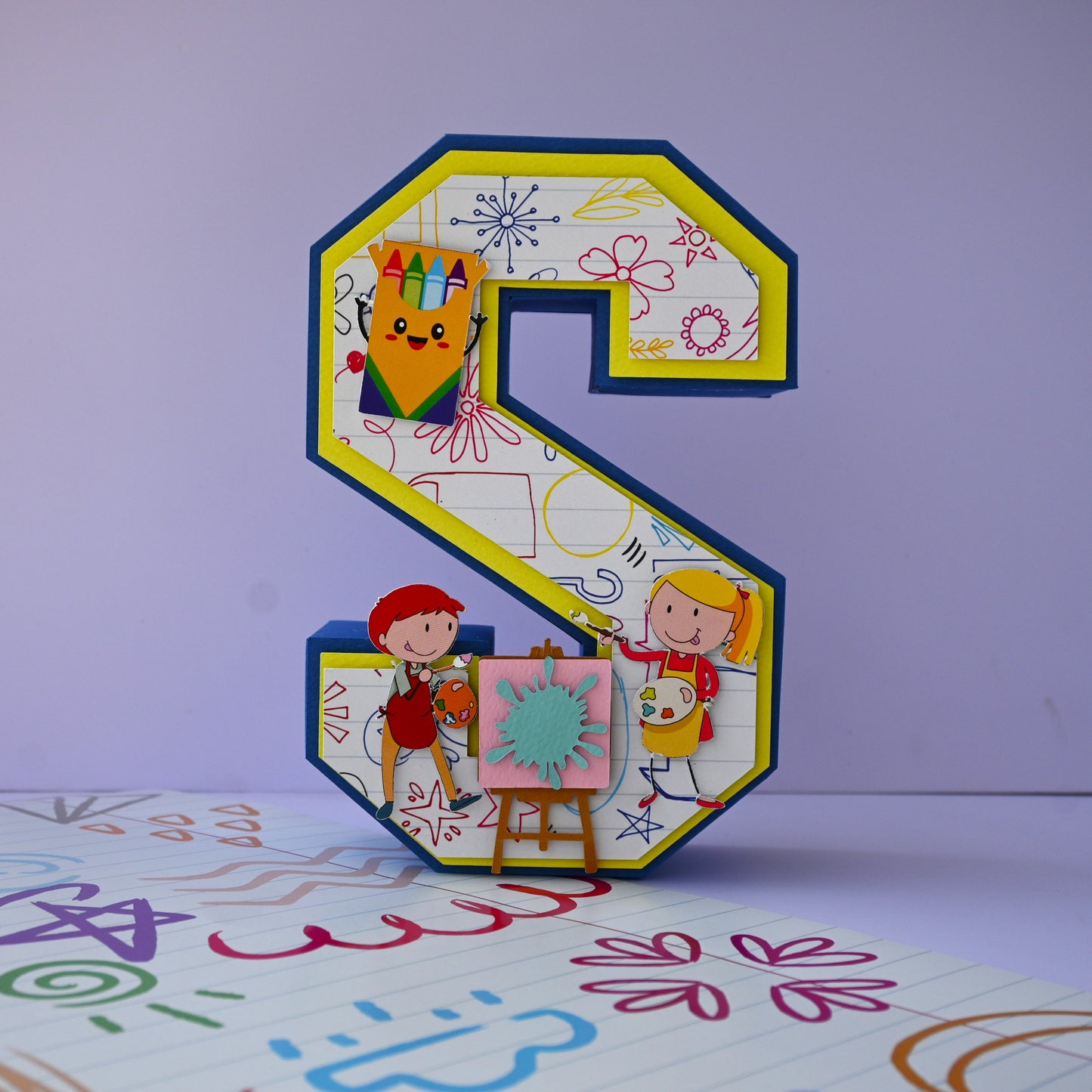 Art Party 3D Letter - Personalized Party Decoration