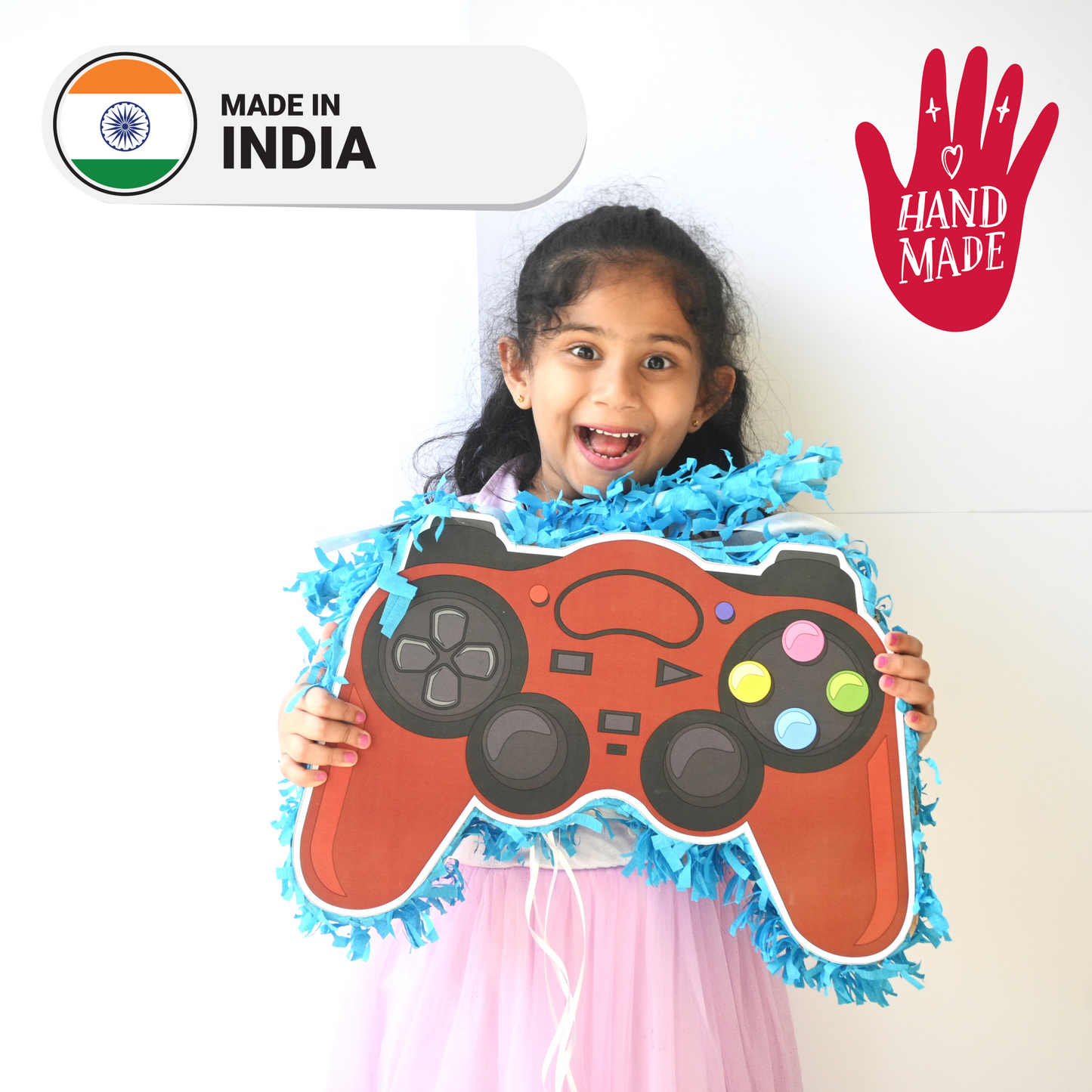 Video Game Pull-String Piñata - Semi-Handcrafted Party Decoration