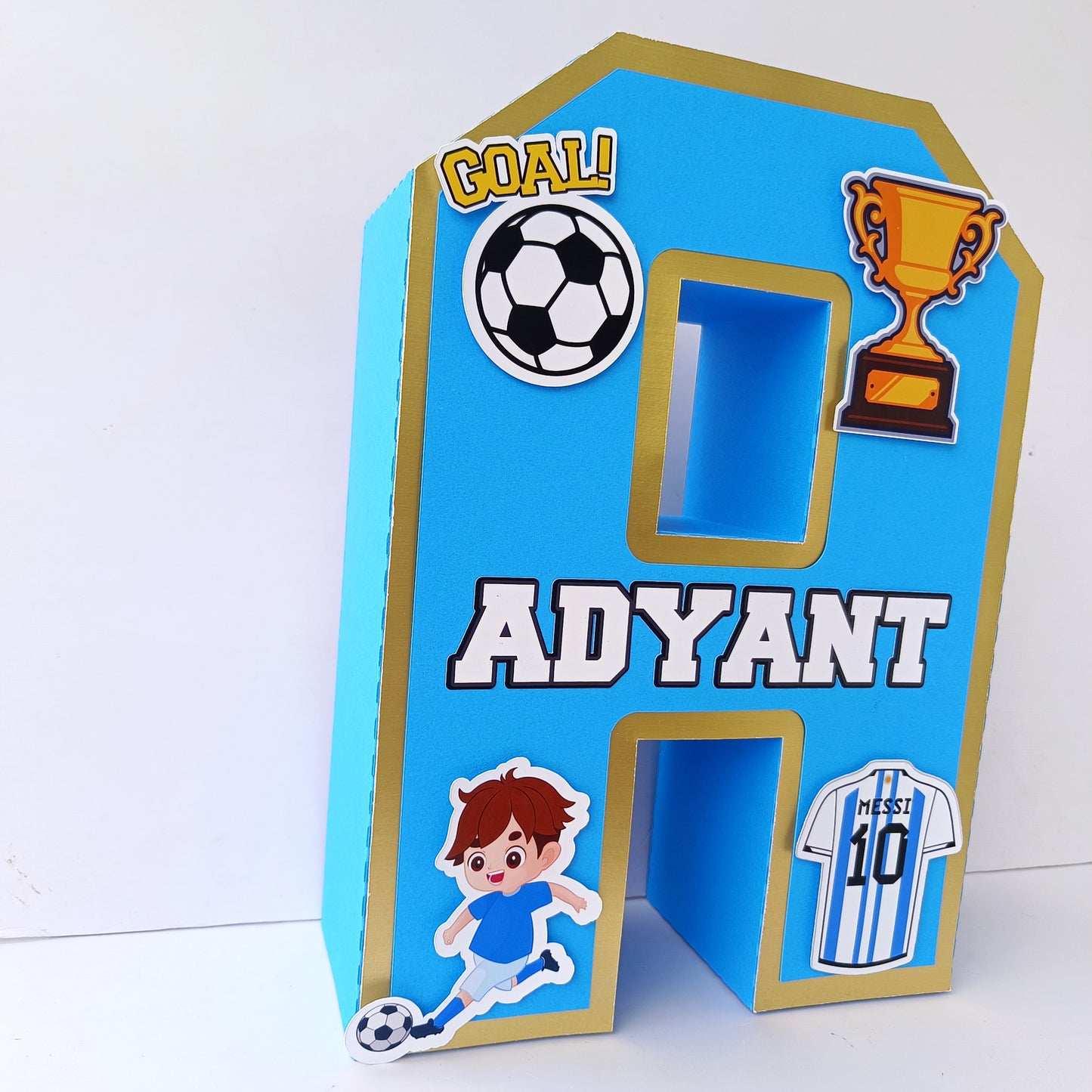 Football 3D Letter - Personalized Sports Party Decoration