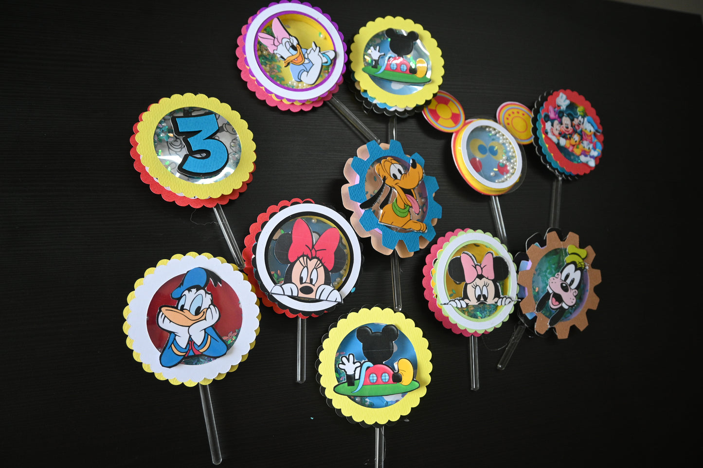 Mickey  Clubhouse Handcrafted Cupcake Toppers