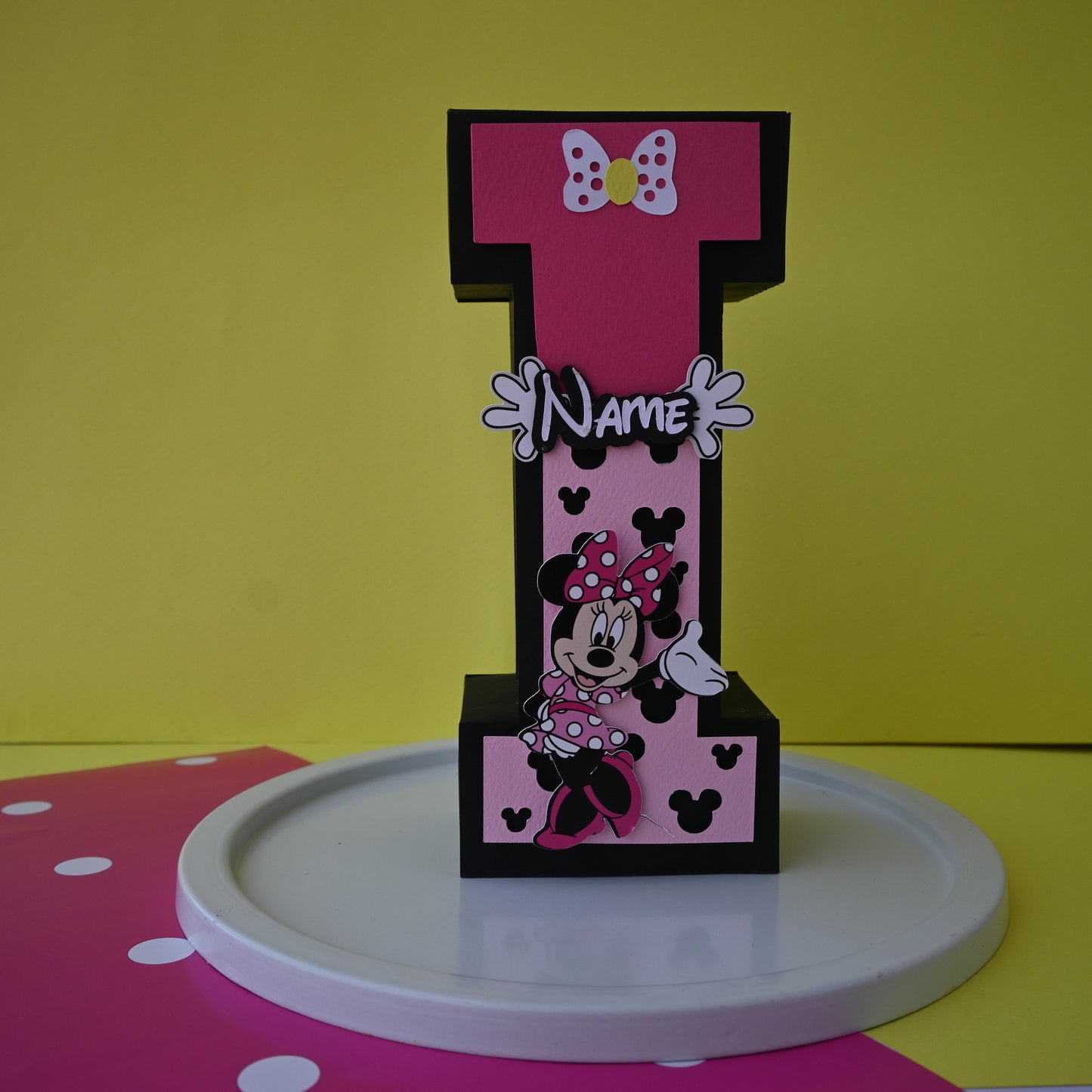 Minnie Mouse 3D Letter / Number