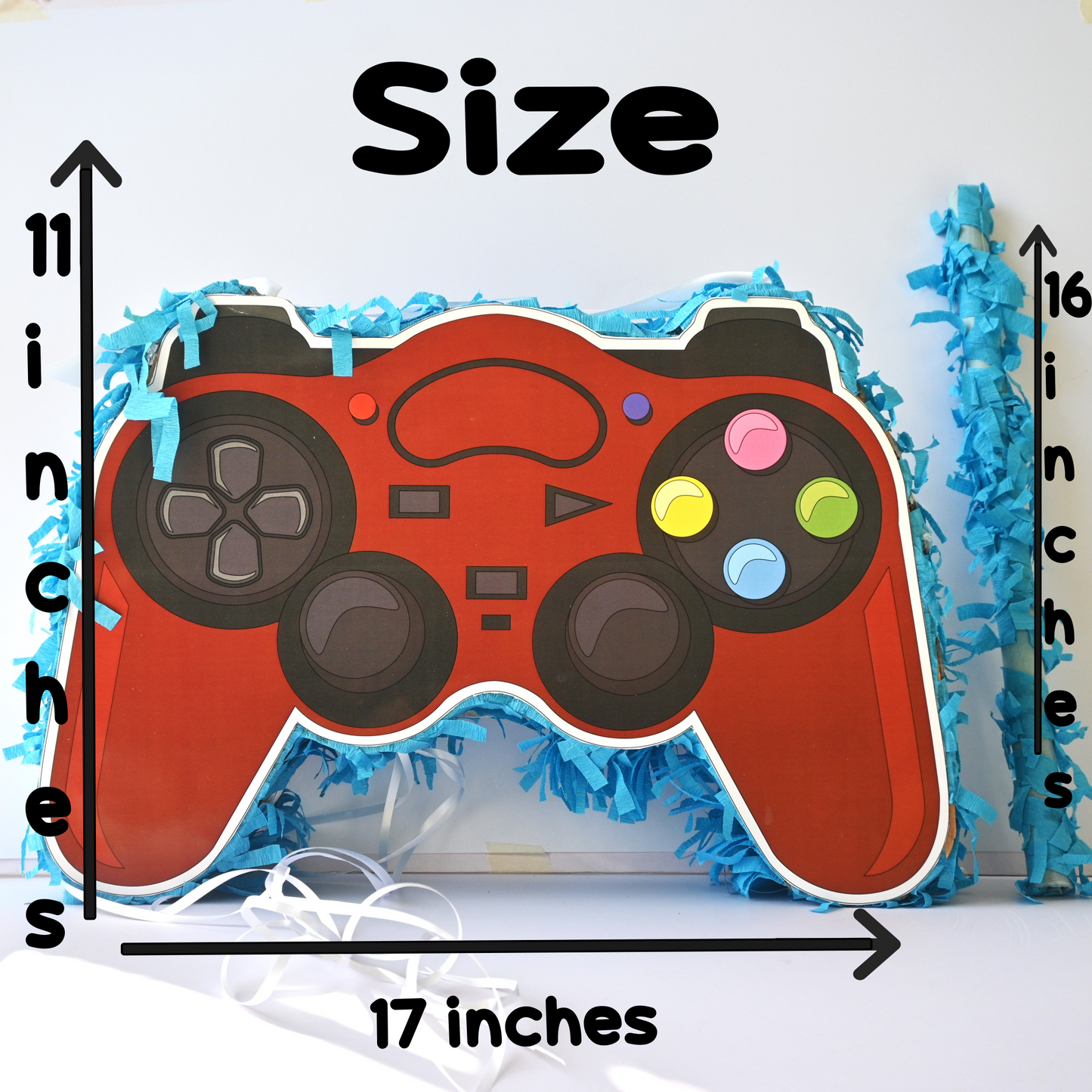 Video Game Pull-String Piñata - Semi-Handcrafted Party Decoration