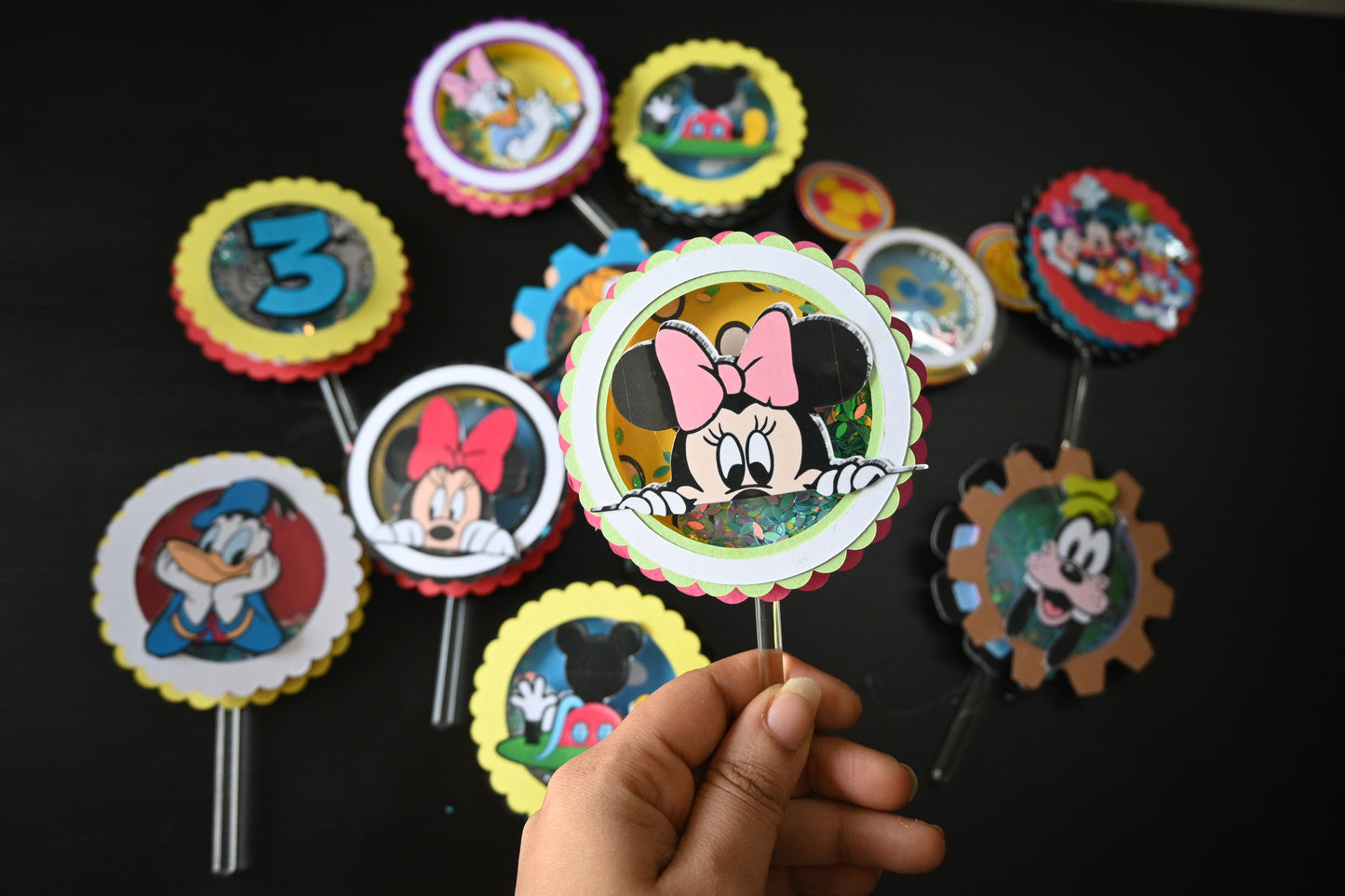 Mickey  Clubhouse Handcrafted Cupcake Toppers