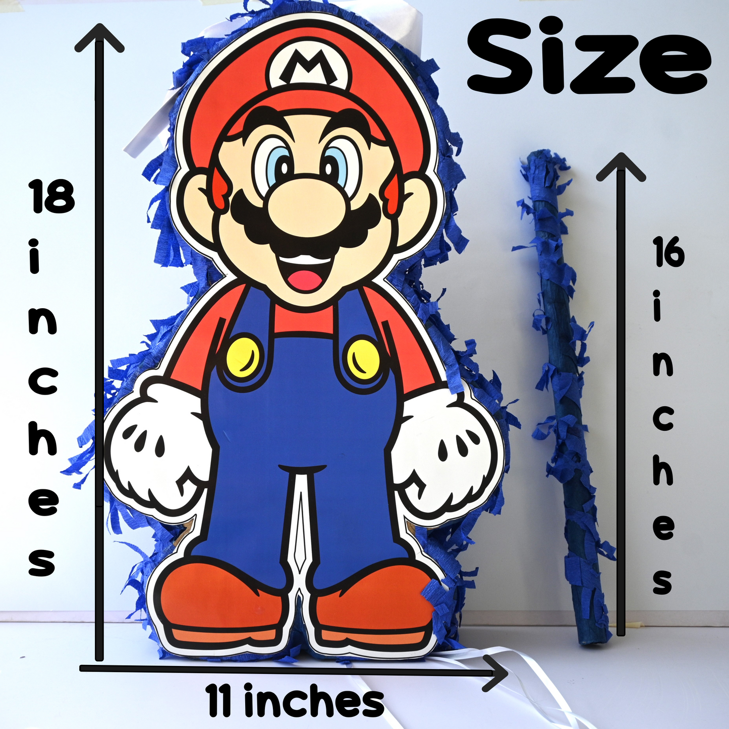 Super Mario Pull-String Piñata - Semi-Handcrafted Party Decoration