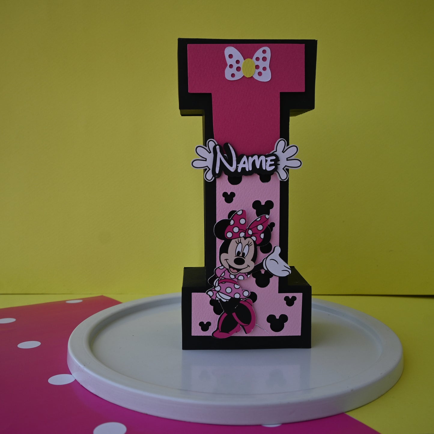 Minnie Mouse 3D Letter / Number