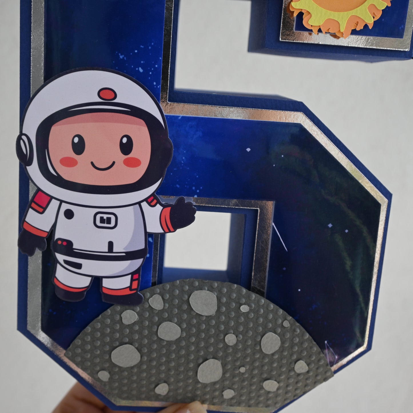Space 3D Letter Birthday Decoration - Customizable with Name or Age