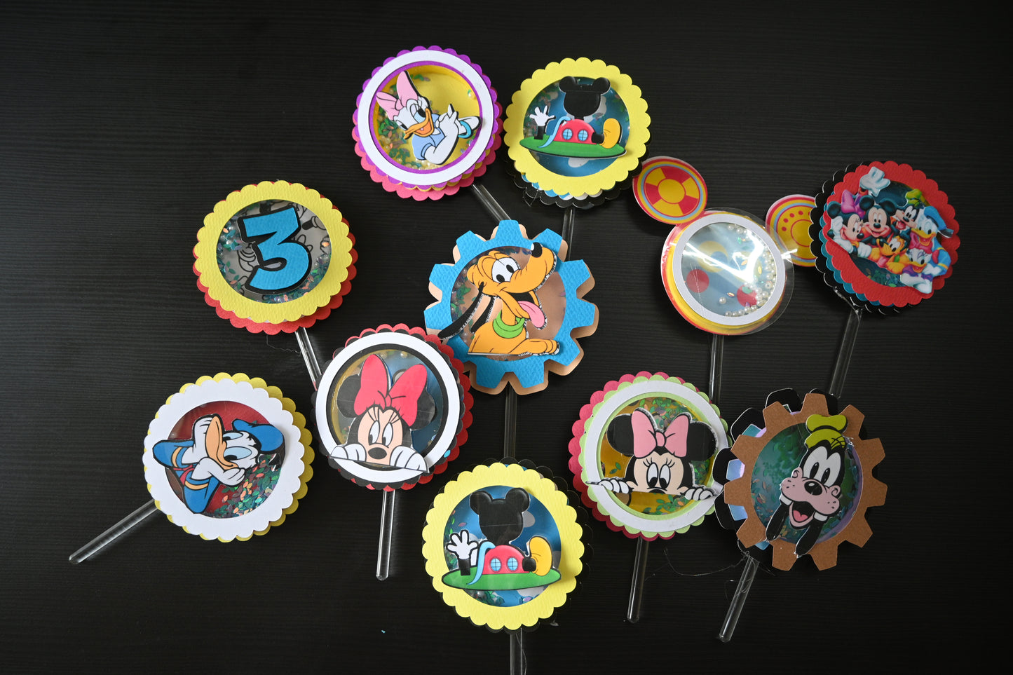 Mickey  Clubhouse Handcrafted Cupcake Toppers