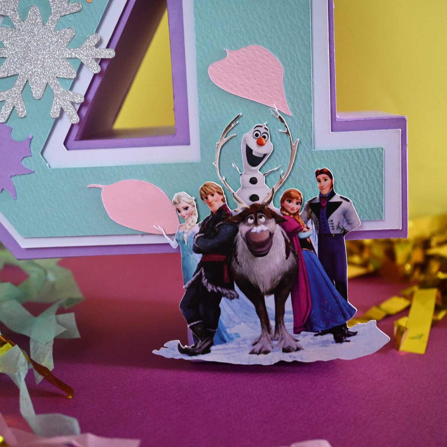 Frozen 3D Letter - Personalized Ice Princess Party Decoration