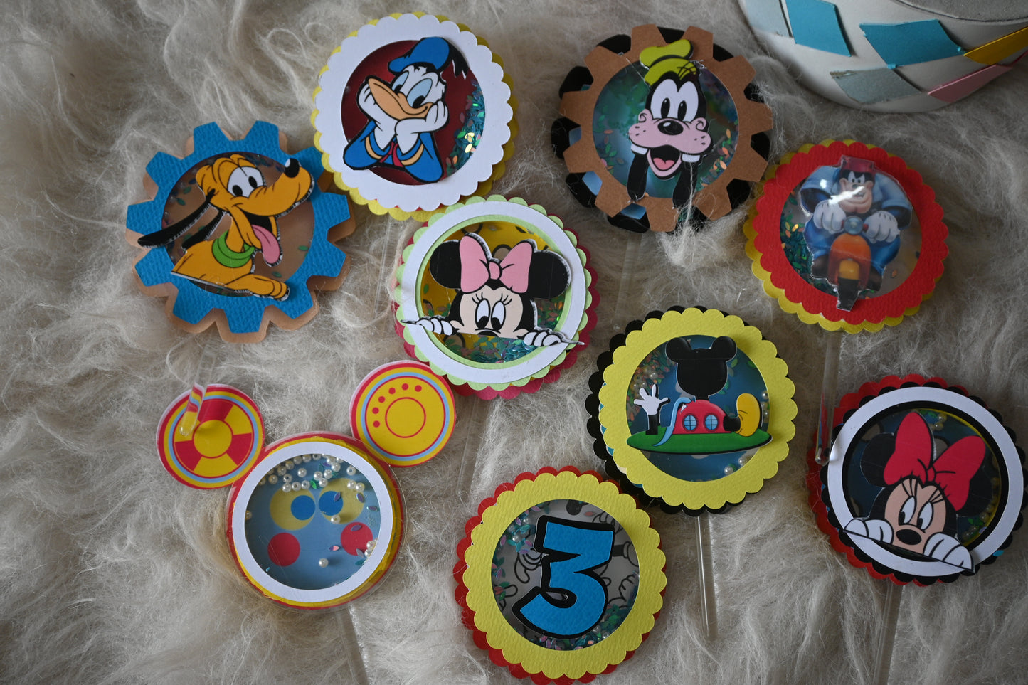Mickey  Clubhouse Handcrafted Cupcake Toppers