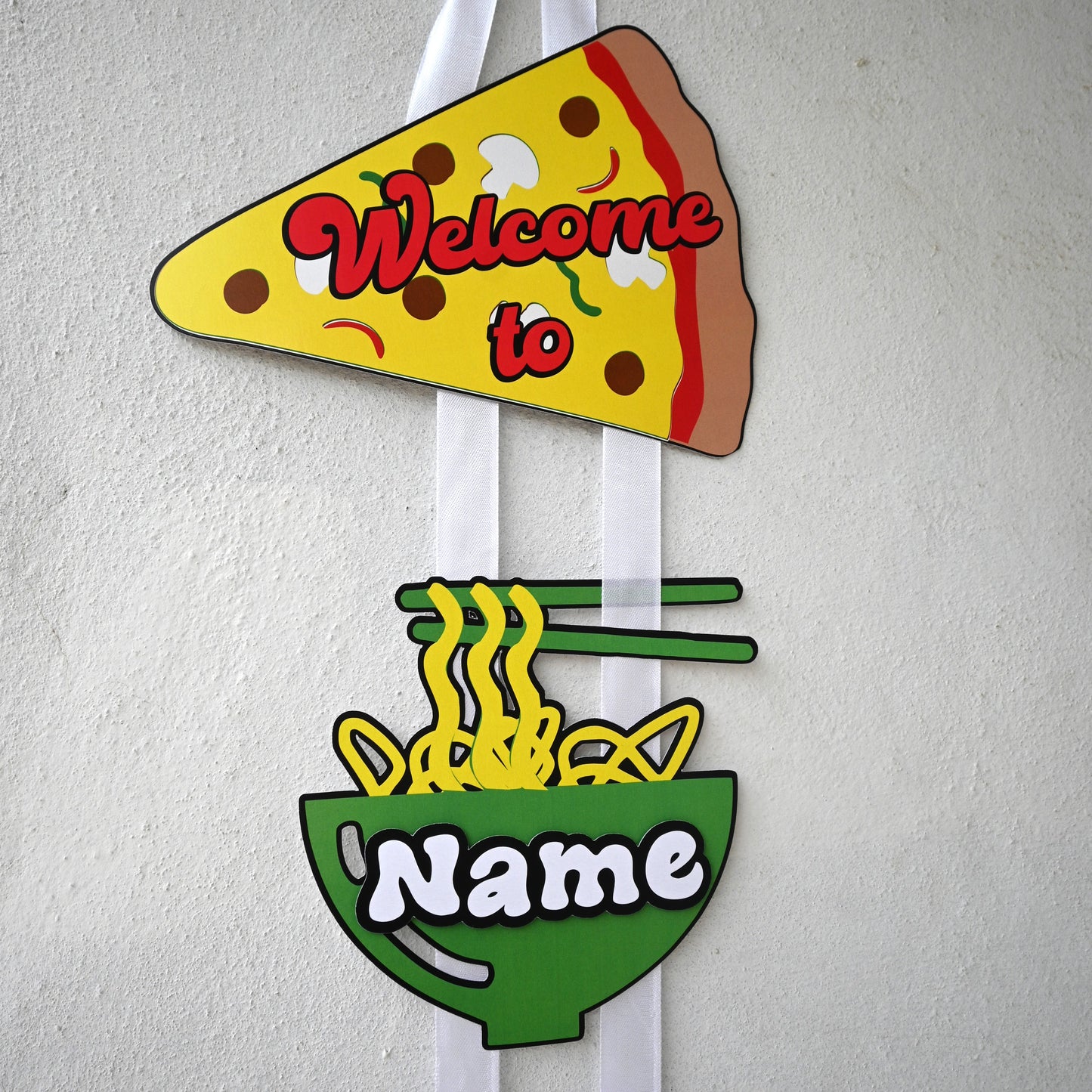 Foodie Welcome Banner - Custom Name & Age - Party Decoration