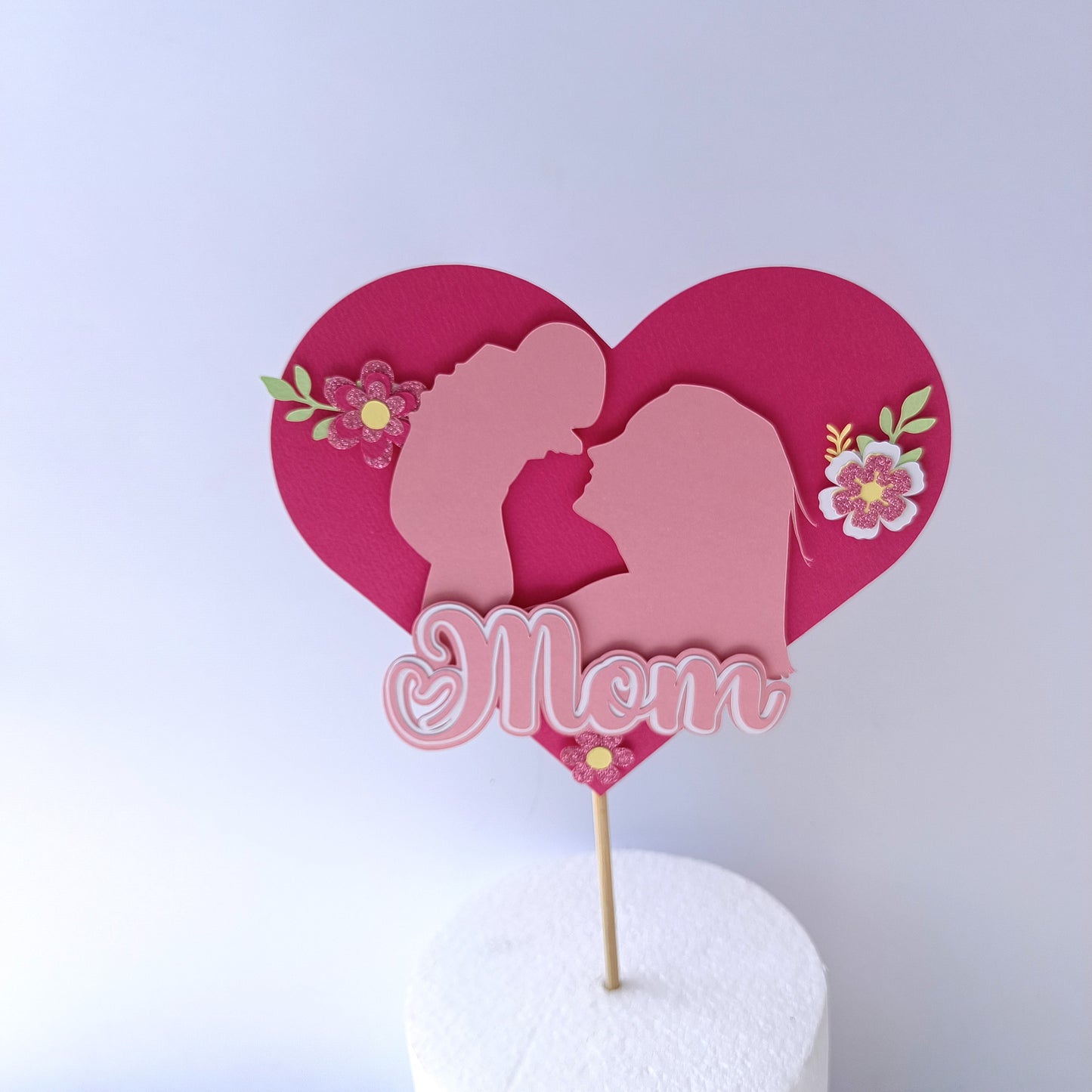 Mom Cake Topper - Birthday Celebration Decoration