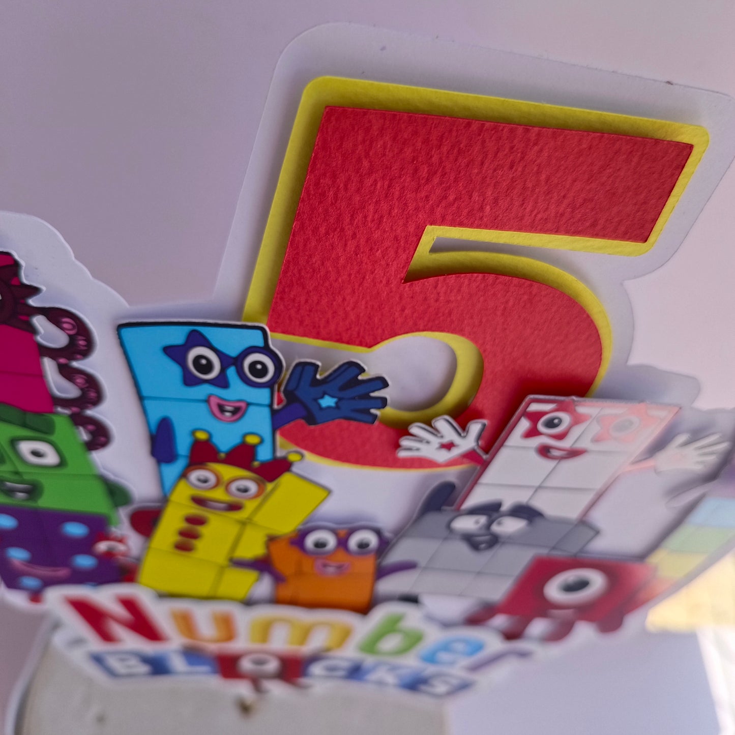 Numberblocks Cake Topper - Customizable with Name and Age