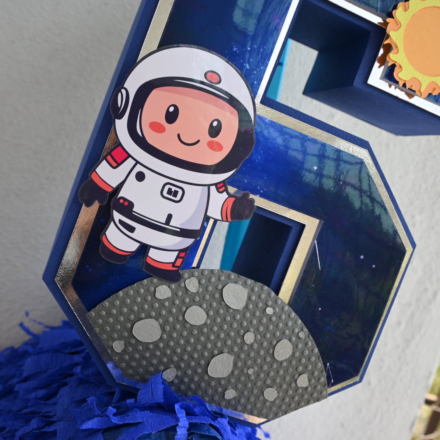 Space 3D Letter Birthday Decoration - Customizable with Name or Age