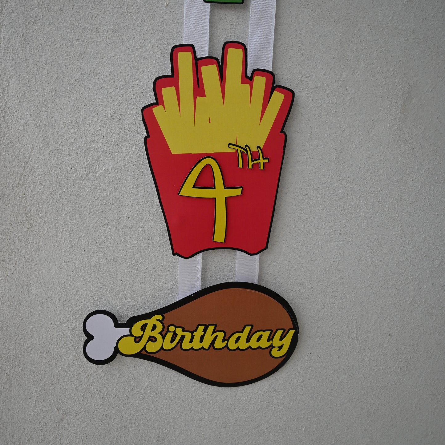 Foodie Welcome Banner - Custom Name & Age - Party Decoration