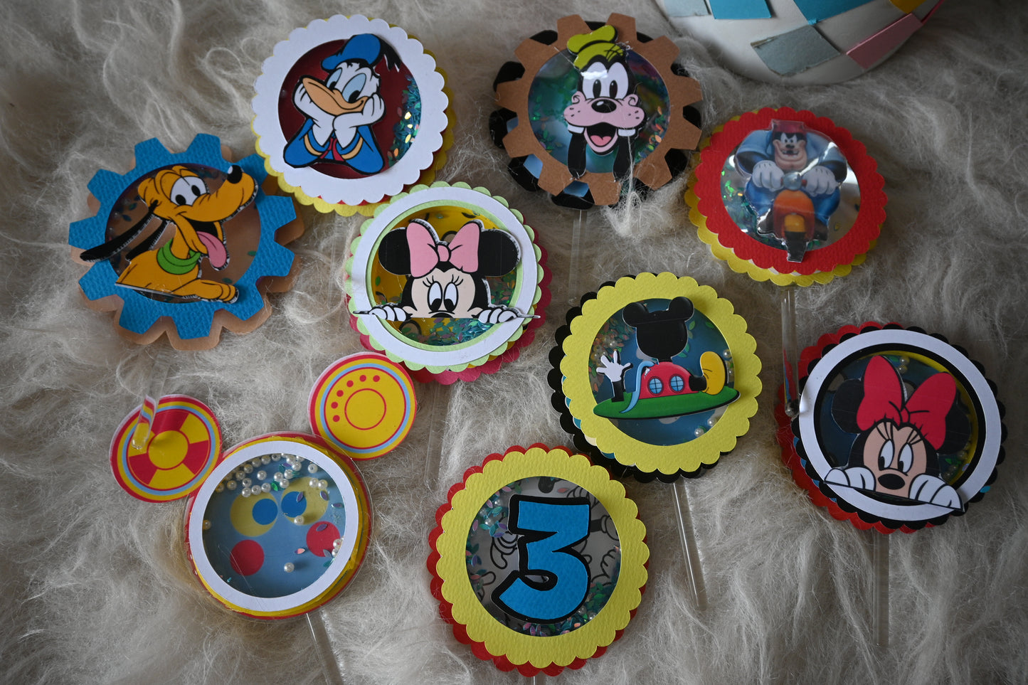 Mickey  Clubhouse Handcrafted Cupcake Toppers