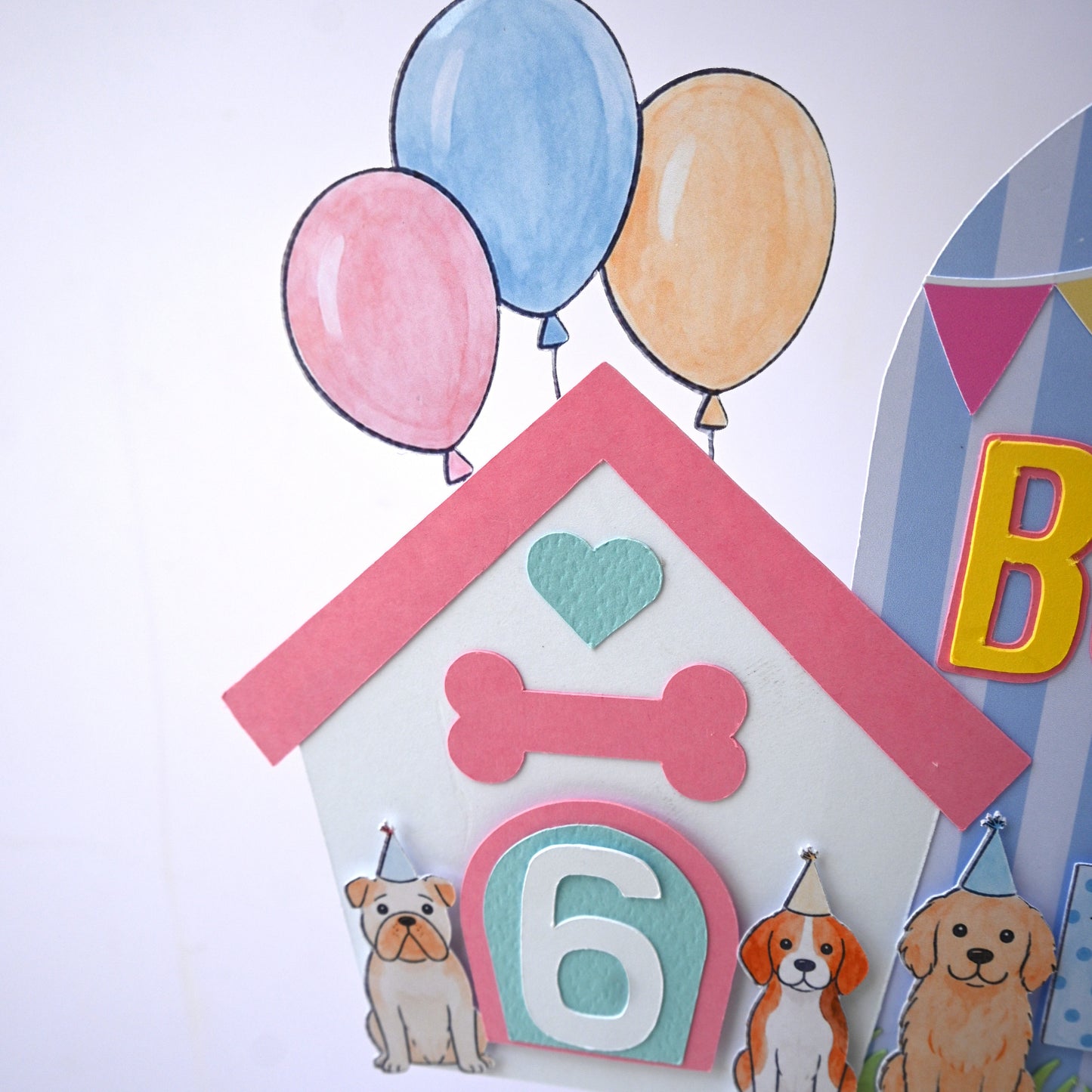 Puppy Dog Cake Topper – Handcrafted Party Decoration