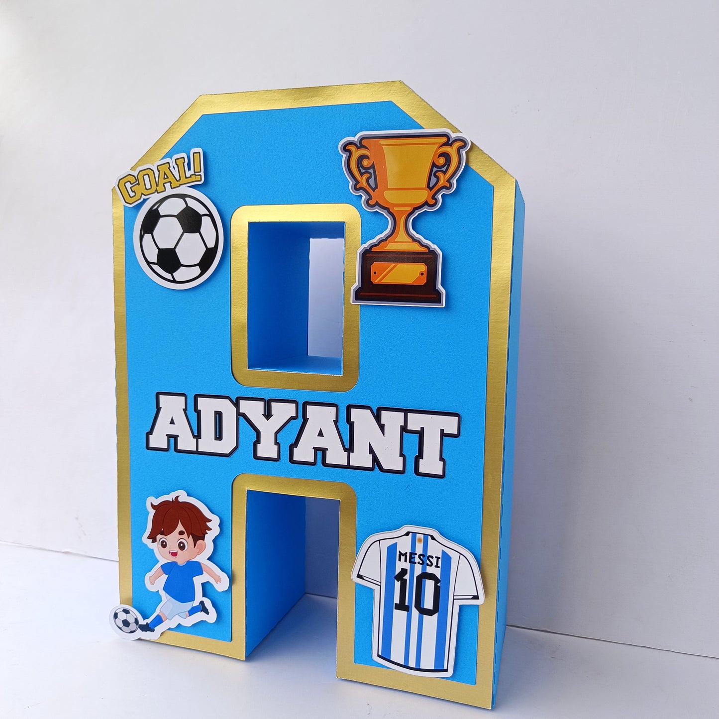 Football 3D Letter - Personalized Sports Party Decoration