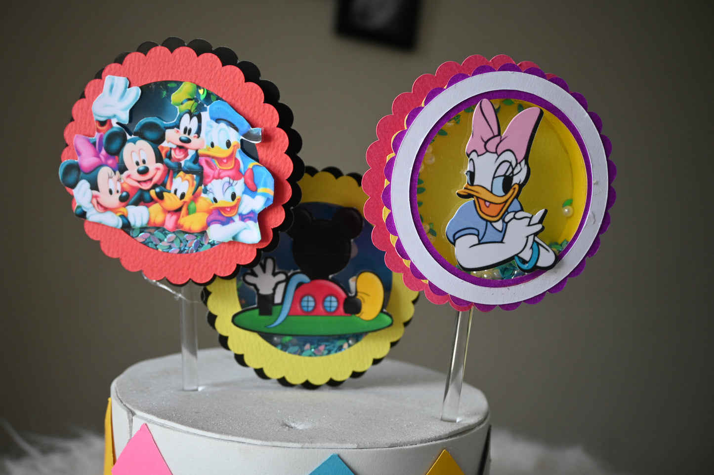 Mickey  Clubhouse Handcrafted Cupcake Toppers