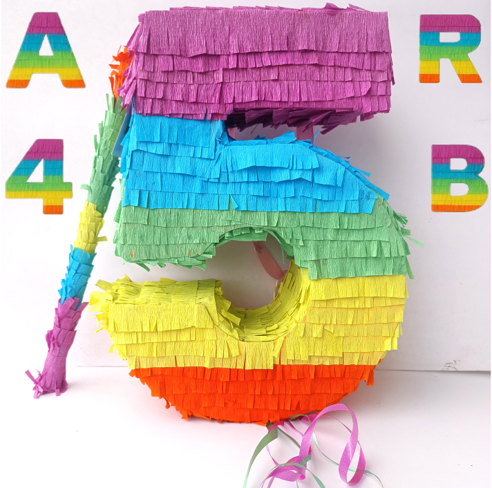 Custom Number Piñata - Premium Handcrafted Party Decoration