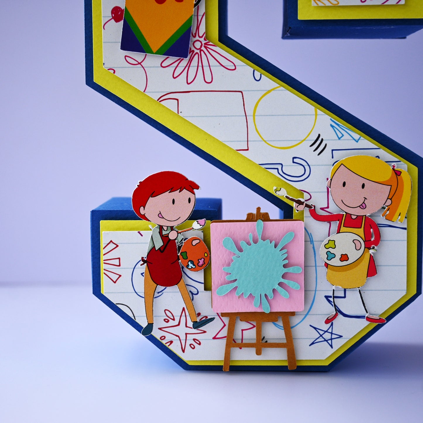 Art Party 3D Letter - Personalized Party Decoration