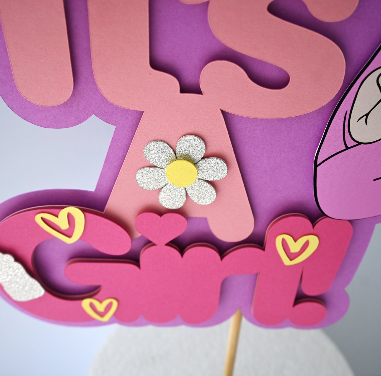 It's a Girl Cake Topper - Baby Shower & Birthday Decoration