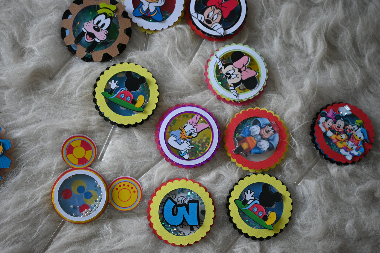 Mickey  Clubhouse Handcrafted Cupcake Toppers