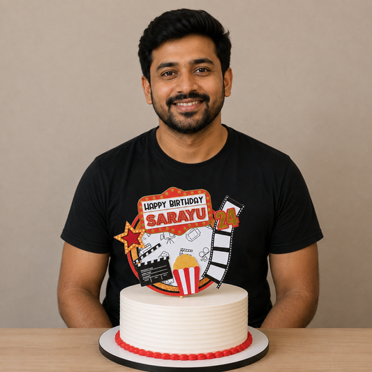 Handcrafted Movie Cake Topper