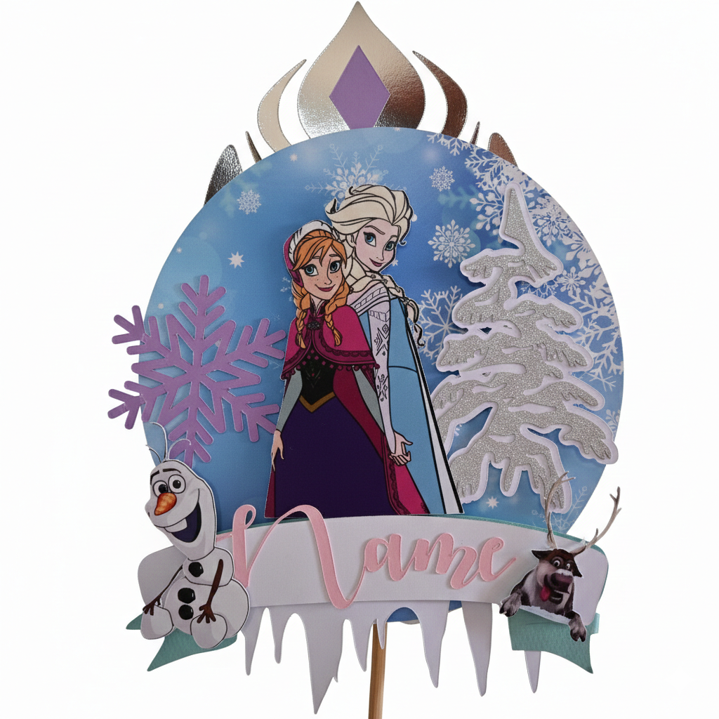 Frozen Party Pack - 3D Letter, Cake Topper & Banner