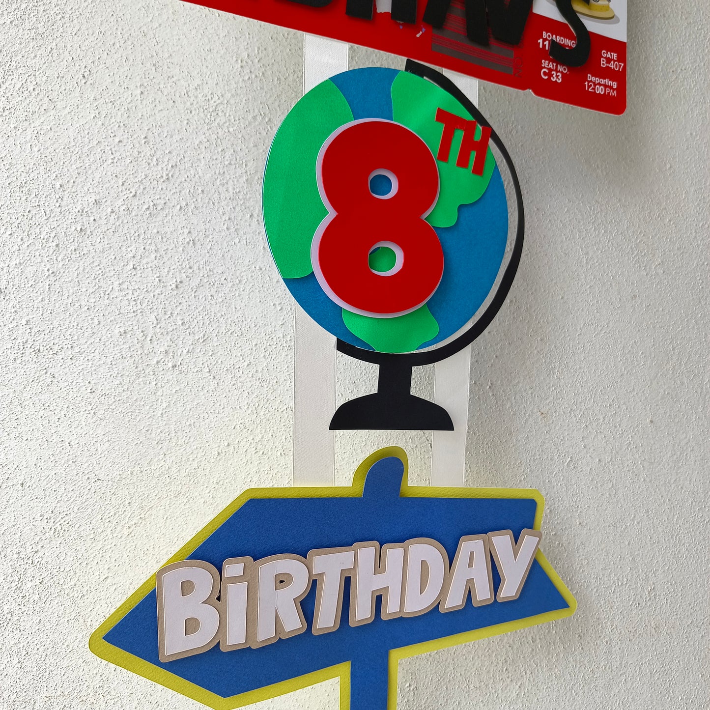 Travel Theme Welcome Banner - Handcrafted Party Decoration