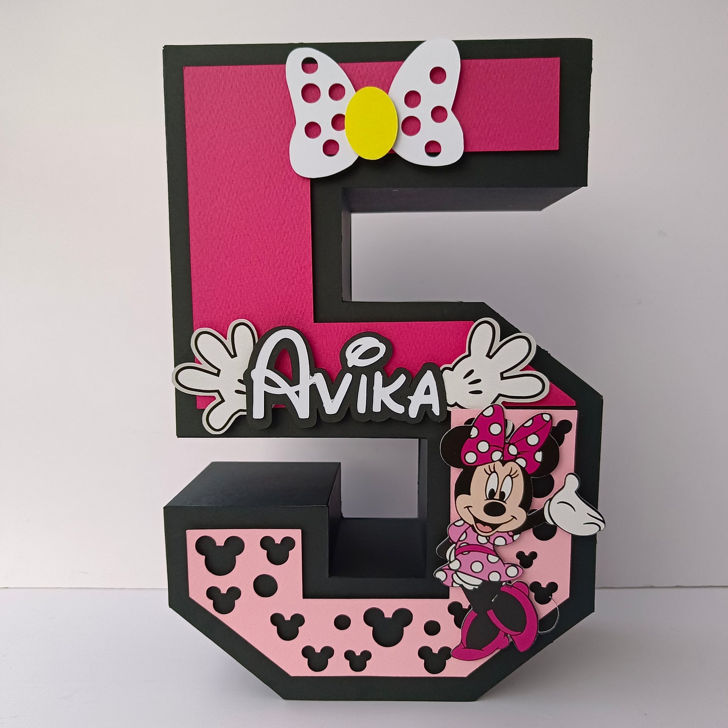 Minnie Mouse 3D Letter / Number