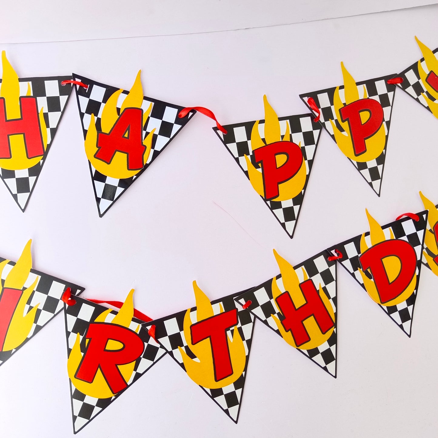 Hot Wheels Printed Banner - Birthday Party Decoration