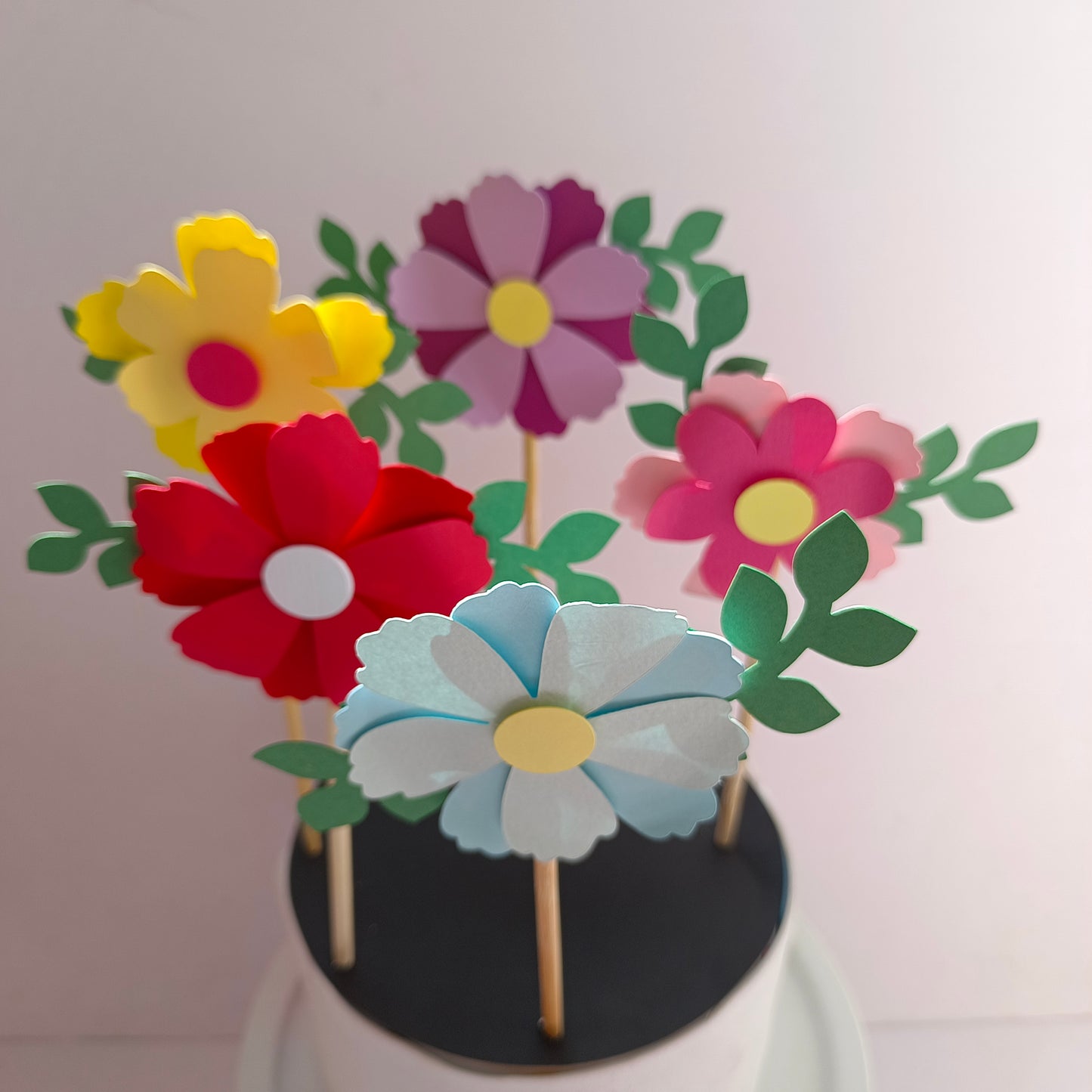 Set of 5 Handcrafted Flowers