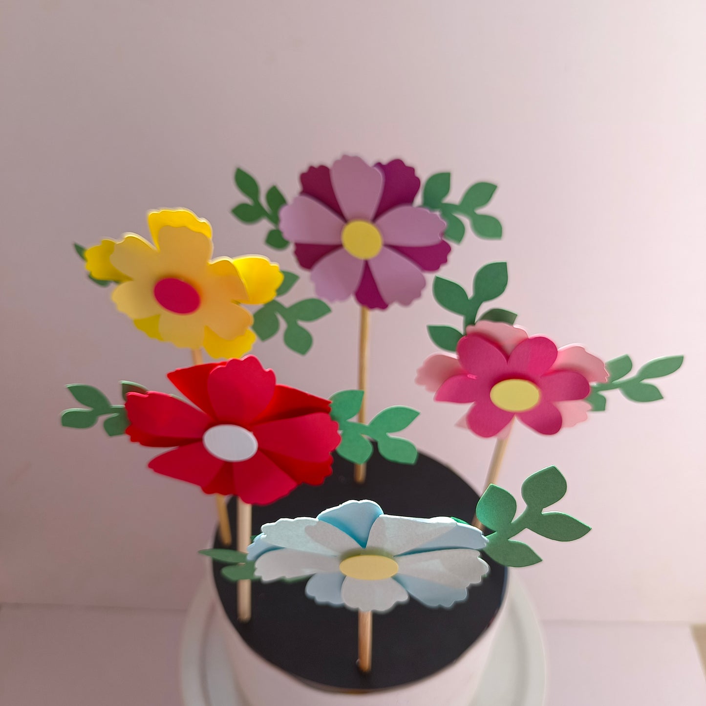 Set of 5 Handcrafted Flowers