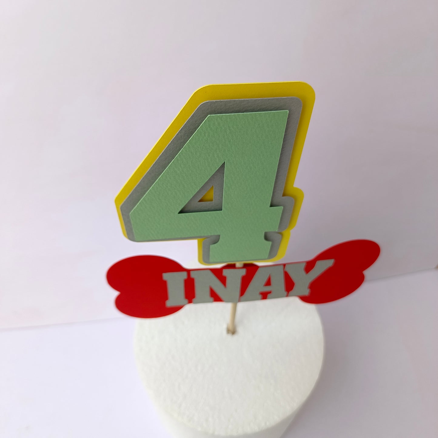 Paw Patrol Cake Topper - Customizable with Name and Age