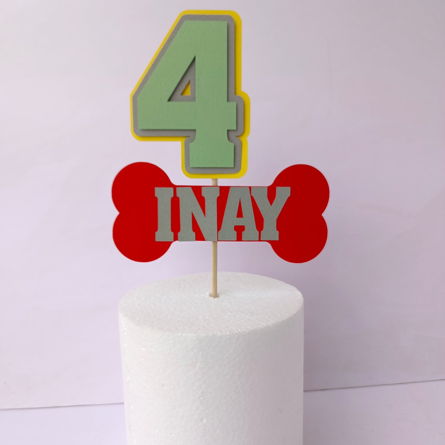 Paw Patrol Cake Topper - Customizable with Name and Age