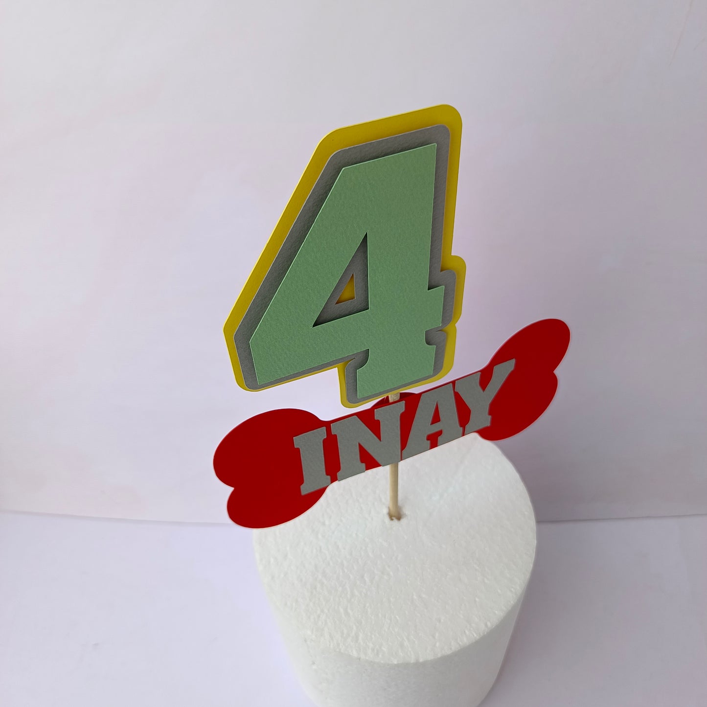 Paw Patrol Cake Topper - Customizable with Name and Age