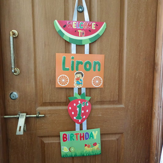 Fruit Themed Welcome Banner