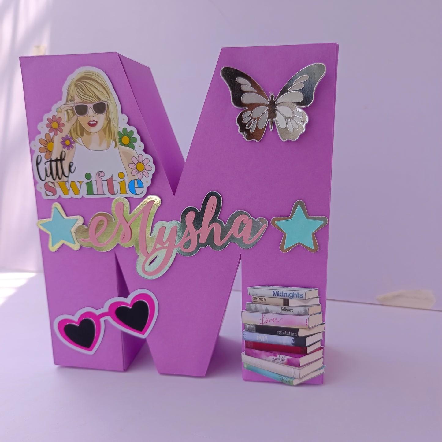 Taylor Swift 3D Letter Birthday Decoration - Customizable Name