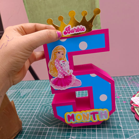 Barbie 3D Letter - Personalized Pink Party Decoration