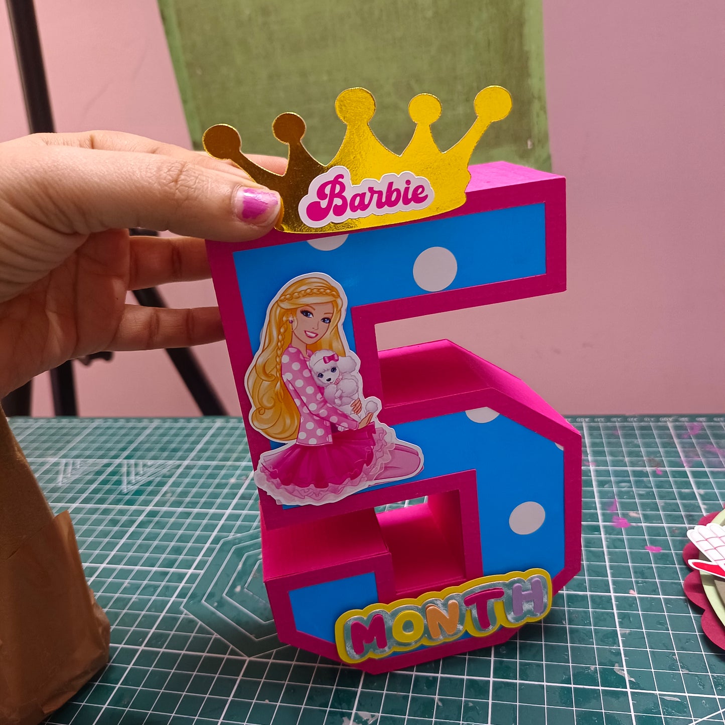 Barbie 3D Letter - Personalized Pink Party Decoration